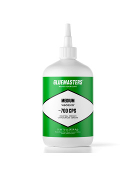 Professional Grade Cyanoacrylate Ca Super Glue By Glue Masters 16 Oz 453Gram Medium 700 Cps Viscosity Adhesive For Wood