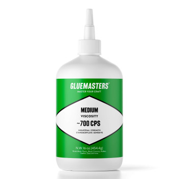 Professional Grade Cyanoacrylate Ca Super Glue By Glue Masters 16 Oz 453Gram Medium 700 Cps Viscosity Adhesive For Wood