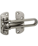 Designers Impressions Satin Nickel Swing Bar Door Security Guard 53553