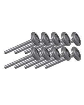 Ideal Security Sk7171 Garage Door Rollers 2 Inch Wheels With 10 Ballbearings 4 Inch Stem 10 Pack Durable Steel