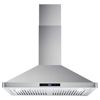 Cosmo Cos63175S Wall Mount Range Hood With Ducted Convertible Ductless No Kit Included Ceiling Chimneystyle Stove Vent Led