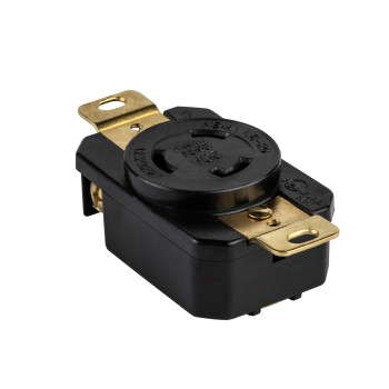 Enerlites Nema L620R Flush Mounting Locking Receptacle For Generator Twist Lock Outlet 20 Amp 250 Volt 2 Pole 3 Wire Groun