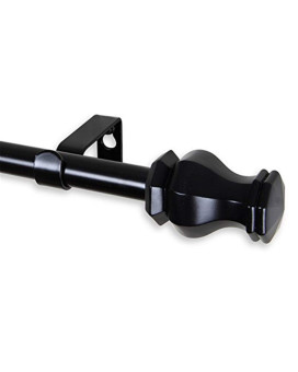 Rod Desyne Home Decorative Emelia Curtain Rod 84120 Black