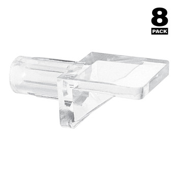 Primeline U 10144 14 In Clear Plastic 5 Lbs 8Pack Shelf Support Peg