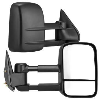 Towing Mirrors For 8898 Chevy Gmc Ck 1500 2500 3500 Pickup Pair Set Manual Extendable Side Mirrors