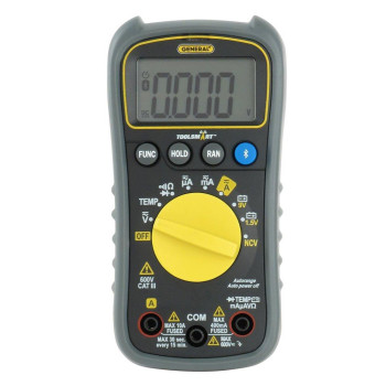 General Tools Ts04 Toolsmart Bluetooth Connected Digital Multimeter Autoranging With Ncv Detector Cat Iii 600V Safety Rated