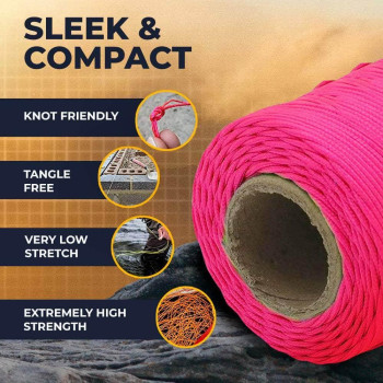 Sgt Knots 18 Braided Mason Line Nylon Masonry String Diy Projects Crafting Commercial Fishing Gardening And More 250Ft