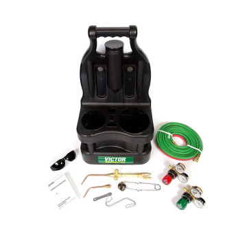 Esab Victor 03840945 G150 Jp Light Duty Gas Welding Outfit Tote Kit Without Tanks R150200R150540 Gas Regulators 10301Fp