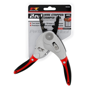 Performance Tool W202 2In1 Wire Stripper Pliers And Crimping Tool