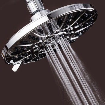 Aquadance Chrome High Pressure 6Setting 7 Rainfall Shower Head Tested To Meet Us Quality Standards Angleadjustable With