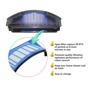Amyehouse Accessory Replacement Kit Bristle Beater Side Brushes Aero Vac Filters Compatible With Irobot Roomba 600 Series 58