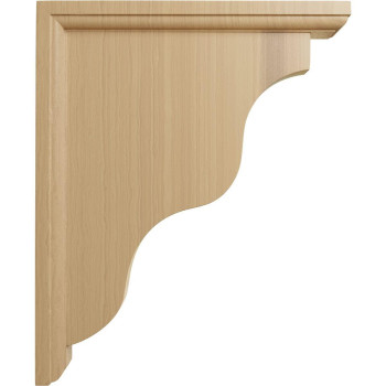 Ekena Millwork Bkt01X09X11Hachcase6 Hamilton Traditional Wood Brackets 1 12W X 9D X 11H 6Pack Cherry