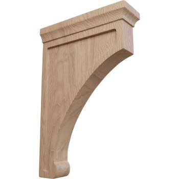 Ekena Millwork Bktw02X08X12Gogmcase6 Extra Large Gomez Wood Wood Brackets 2 12W X 8D X 12H 6Pack Mahogany