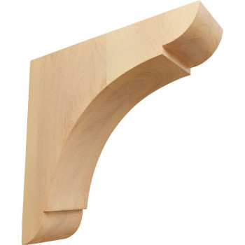 Ekena Millwork Bktw01X06X06Olrocase6 Small Olympic Wood Wood Brackets 1 34W X 6D X 6H 6Pack Red Oak