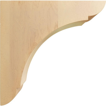 Ekena Millwork Bktw01X06X06Olrocase6 Small Olympic Wood Wood Brackets 1 34W X 6D X 6H 6Pack Red Oak