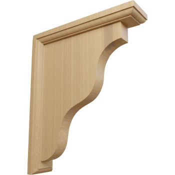 Ekena Millwork Bkt02X09X11Hachcase6 Hamilton Traditional Wood Brackets 2 14W X 9D X 11H 6Pack Cherry