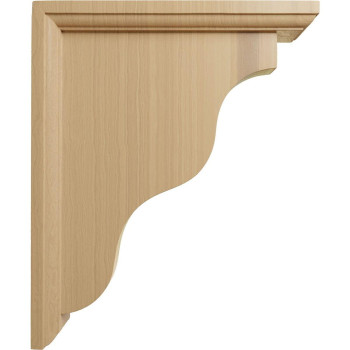 Ekena Millwork Bkt02X09X11Hachcase6 Hamilton Traditional Wood Brackets 2 14W X 9D X 11H 6Pack Cherry