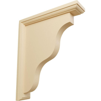 Ekena Millwork Bkt02X09X11Hamacase6 Hamilton Traditional Wood Brackets 2 14W X 9D X 11H 6Pack Maple