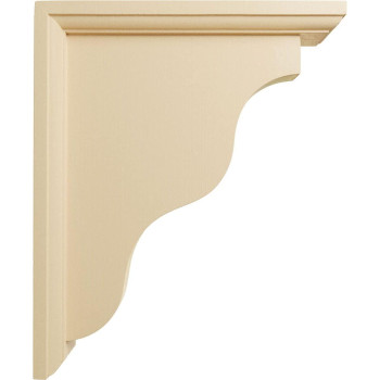 Ekena Millwork Bkt02X09X11Hamacase6 Hamilton Traditional Wood Brackets 2 14W X 9D X 11H 6Pack Maple