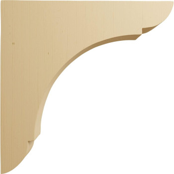 Ekena Millwork Bktw01X10X10Olalcase6 Large Olympic Wood Wood Brackets 1 34W X 10D X 10H 6Pack Alder