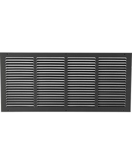 Hvac Premium 24 X 6 Steel Return Air Grilles Sidewall And Ceiling Hvac Duct Cover Black Outer Dimensions 2575W X