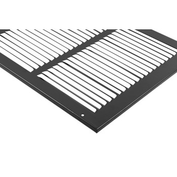 Hvac Premium 24 X 6 Steel Return Air Grilles Sidewall And Ceiling Hvac Duct Cover Black Outer Dimensions 2575W X