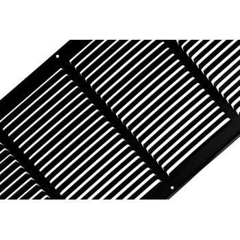 Hvac Premium 24 X 6 Steel Return Air Grilles Sidewall And Ceiling Hvac Duct Cover Black Outer Dimensions 2575W X