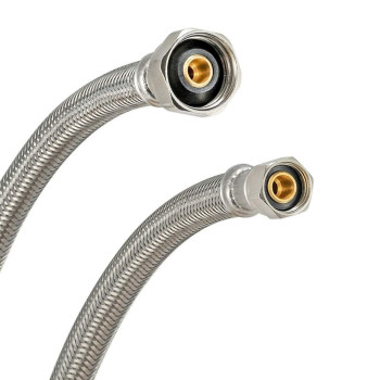 Eastman 60 Inch Steelflex Braided Faucet Connector 12 Inch Fip X 38 Inch Compression Stainless Steel Faucet Supply Line 48