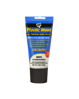 Dap Plastic Wood All Purpose Latex Wood Filler White 6 Oz 7079800585