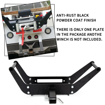 Ecotric 10X 4 12 Cradle Winch Mount Mounting Plate 800013 000 Lb Capacity Winch Mounting Hitch Receiver Recovery Winches Folda