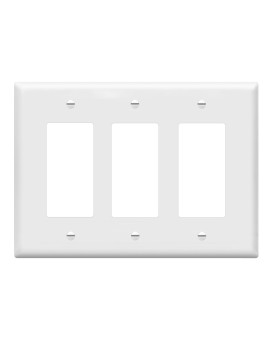 Enerlites Decorator Light Switch Or Receptacle Outlet Wall Plate Midsize 3Gang 488 X 677 Polycarbonate Thermoplastic