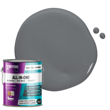 Beyond Paint Furniture Cabinets And More Allinone Refinishing Paint Gallon No Stripping Sanding Or Priming Needed Pewter