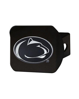 Fanmats 21046 Penn State Nittany Lions Black Metal Hitch Cover With Metal Chrome 3D Emblem