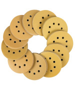 Lotfancy Sanding Disc 5 Inch 8 Hole 110Pcs 60 80 120 150 180 220 320 400 600 800 1000 Grit Sandpaper Assortment Hook And Loop