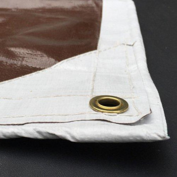 Watershed Innovations Hydratarp 20 Ft X 30 Ft Super Heavy Duty Waterproof Tarp 16Mil Thick Whitebrown Reversible Tarp