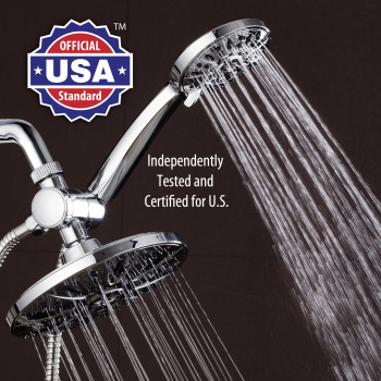 Aquadance 7 Premium High Pressure 3Way Rainfall Combo Combines The Best Of Both Worldsenjoy Luxurious Rain Showerhead And 6