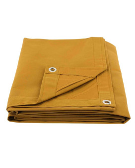 Mytee Products 6 X 8 Tan Canvas Tarp 12Oz Heavy Duty Water Resistant