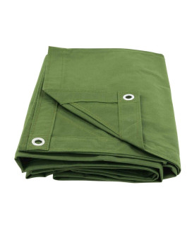 Mytee Products 12 X 20 Green Canvas Tarp 12Oz Heavy Duty Water Resistant