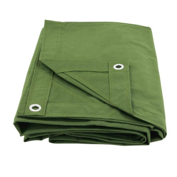 Mytee Products 12 X 20 Green Canvas Tarp 12Oz Heavy Duty Water Resistant