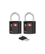 Forge 1X1 Small Size Tsa Approved Luggage Locks Key Locks For Travel Ultra Secure Dimple Key Travel Locks Alloy Body Lugga