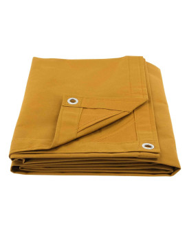 Mytee Products 12 X 20 Tan Canvas Tarp 12Oz Heavy Duty Water Resistant