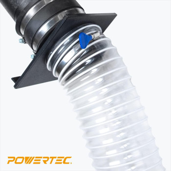 Powertec 4 X 50 Dust Collection Hose 4 Inch Dust Collector Hose For Table Saw Band Saw Planer Jointer Woodworking And Wo