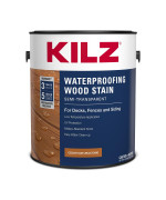 Kilz Waterproofing Wood Stain Exterior Semitransparent Cedar 1 Gallon