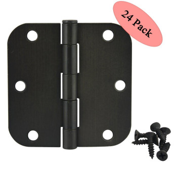 24 Pack Cosmas Oil Rubbed Bronze Door Hinge 35 Inch X 35 Inch With 58 Inch Radius Corners 37540