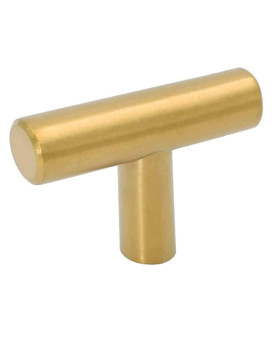 Goldenwarm 20Pack Gold Knobs For Dresser Kitchen Cabinet Knobs Brushed Brass Drawer Knob Furniture Door Knobs Ls201Gd Single H