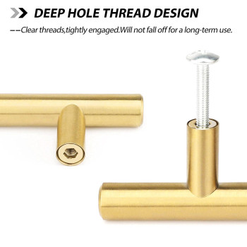 25Pcs Gold Cabinet Handles Brass Pulls 3 Inch Dresser Drawer Ls201Gd76 Kitchen Brushed Door Hardware Furniture 76Mm Hole Cent