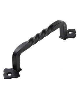 Lizavo Tp128Blk 6 Rustic Black Cabinet Hardware Twist Handle Pull 128Mm Hole Centers 25 Pack