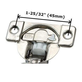 2 Pack Rok Hardware Grass Tec 864 108 Degree 114 Overlay 3 Level Soft Close Screw On Compact Cabinet Hinge 04547A15 3Way A