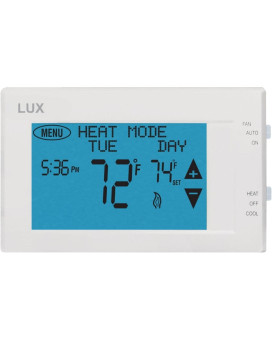 Lux Ltx9600Ts 7 Day Digital Programmable Thermostat For Home Use 2 Heat 1 Cool