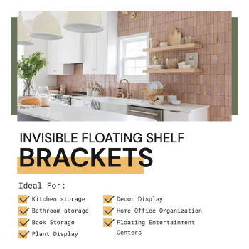 Floating Shelf Bracket 32 Hidden Shelf Brackets 150 Lb Weight Capacity Supports Wall Mounted Floating Shelves Of Any Leng